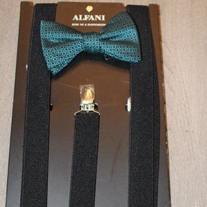 Alfani Bow Tie and Suspender Set